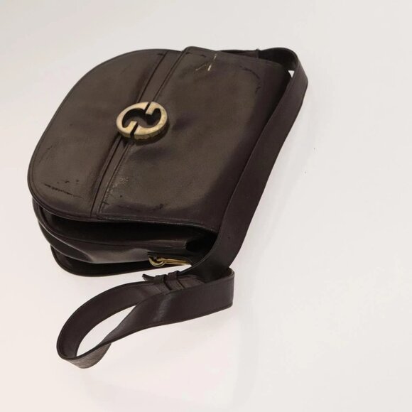 GUCCI GG Canvas Bag Leather 2Set Black Brown Auth 138508 - Picture 11 of 13